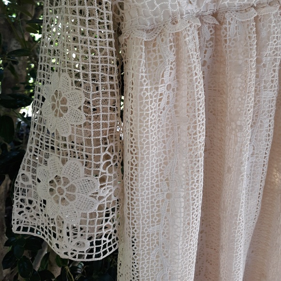 SOIEBLU RENAISSANCE LACE DRESS/TUNIC, NATURAL - Picture 2 of 8